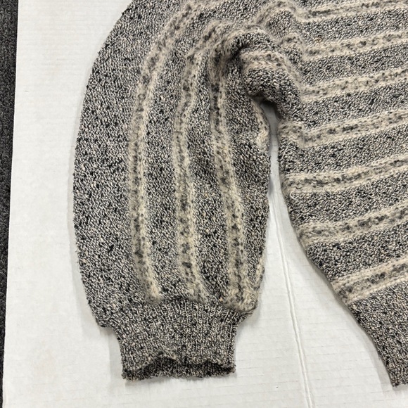 Women's Striped Gray Sweater (French Rags) - Picture 5 of 12